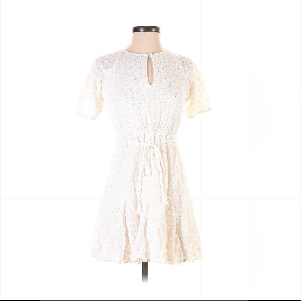 Madewell White Eyelet Dress